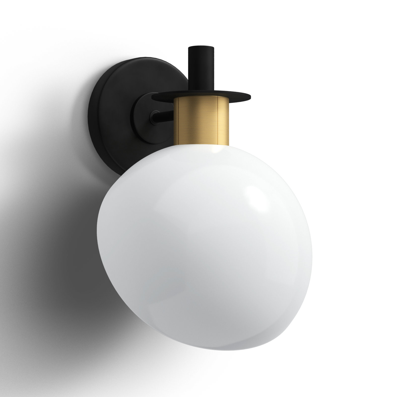 Anderle Single Light Brass Armed Sconce