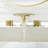 Solid Brass Widespread 2-handle Waterfall Bathroom Sink Faucet with Drain Assembly-92464965-122810458