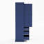 Armoire de rangement 77 po Farmhouse, armoire haute autoportante avec 3 tablettes réglables, 8 tablettes de porte, 3 tiroirs pour la cuisine, la salle à manger, bleu (SP000047)