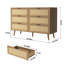 Commode à 6 tiroirs l 46,7 po Atyia, commode double en rotin pour chambre à coucher, commode à tiroirs moderne-1416577450