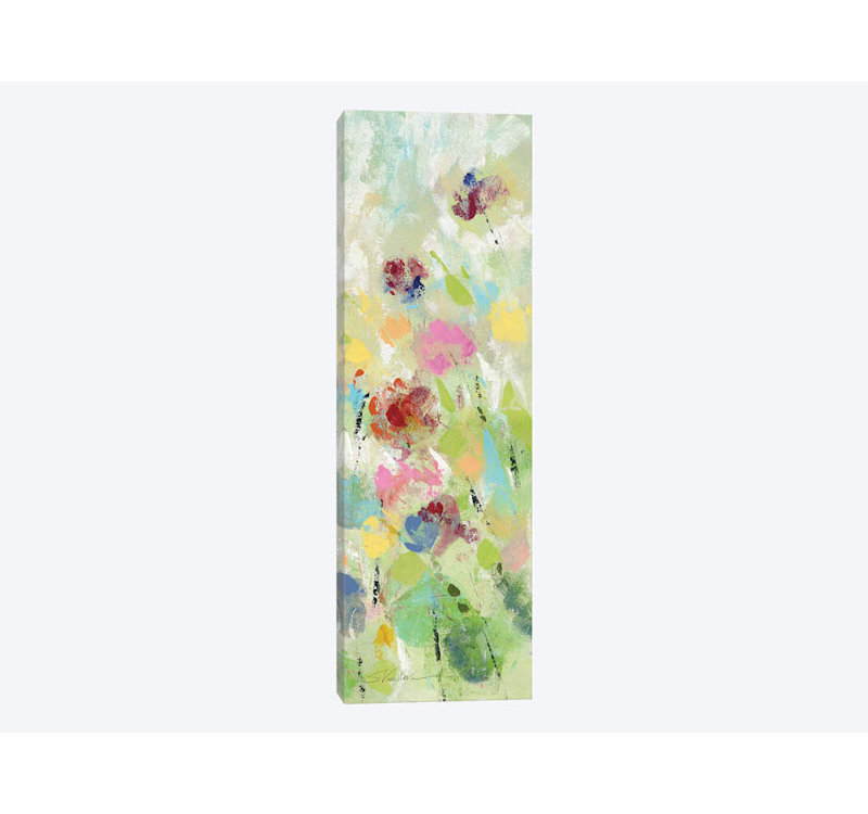 « printemps pâturage floral », reproduction sur toile, H 48 po x l 16 po x P 1,5 po, Toile tendue
