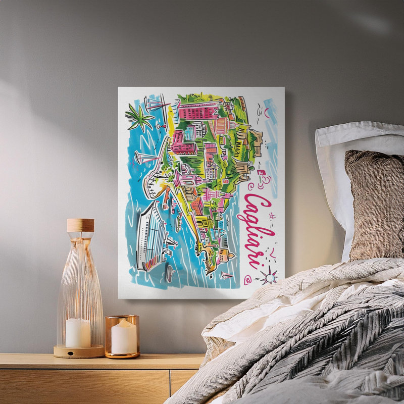 Dinardo 1 Piece Wrapped Canvas Wall Art Set, 9x12