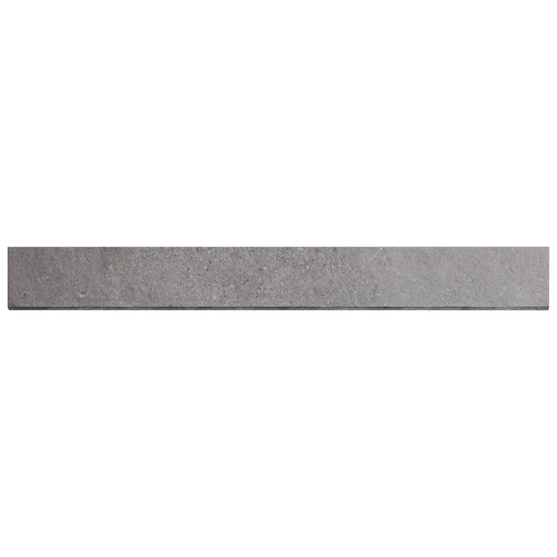 Monolith Silver Gray 3x24 Matte Porcelain Waterproof Tile Trim