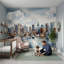 Papier peint orageux ciel nuageux-309246268-309246257