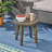 Outdoor 16" Acacia Wood Side Table-659305988
