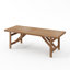 Table de salle à manger 94,5 "en PEHD avec trou pour parasol