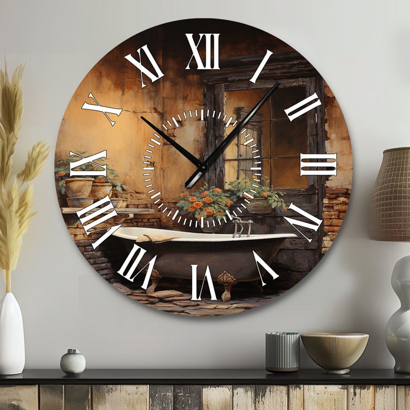 Horloge murale pour salle de bain, Grand