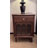 23"H Modern Traditional Solid Wood Nightstand with Fluted Glass Door, Storage Drawer-Right-102430247-102430245