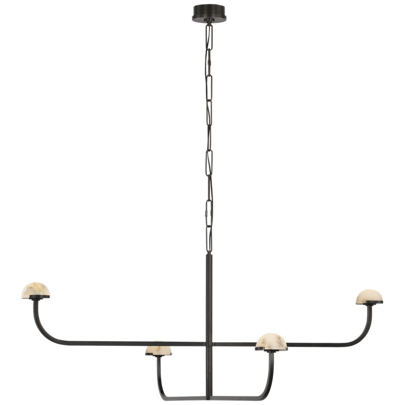 Pedra 4 - Light LED Chandelier, Bronze