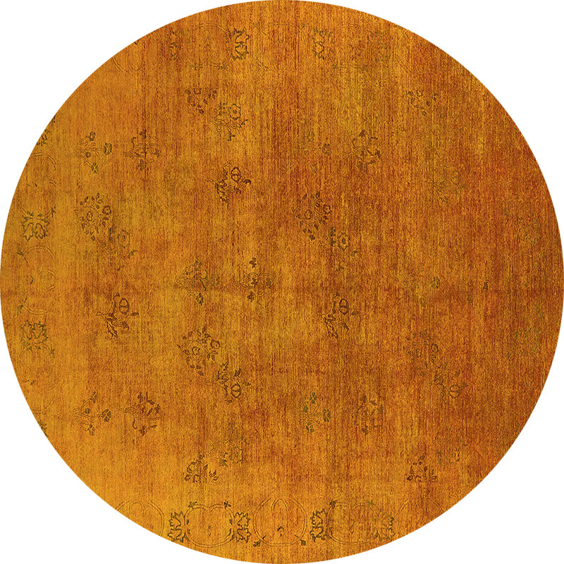 Tapis jaunes modernes Mid-Century 2677