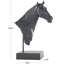 Sculpture cheval en résine Cleaster