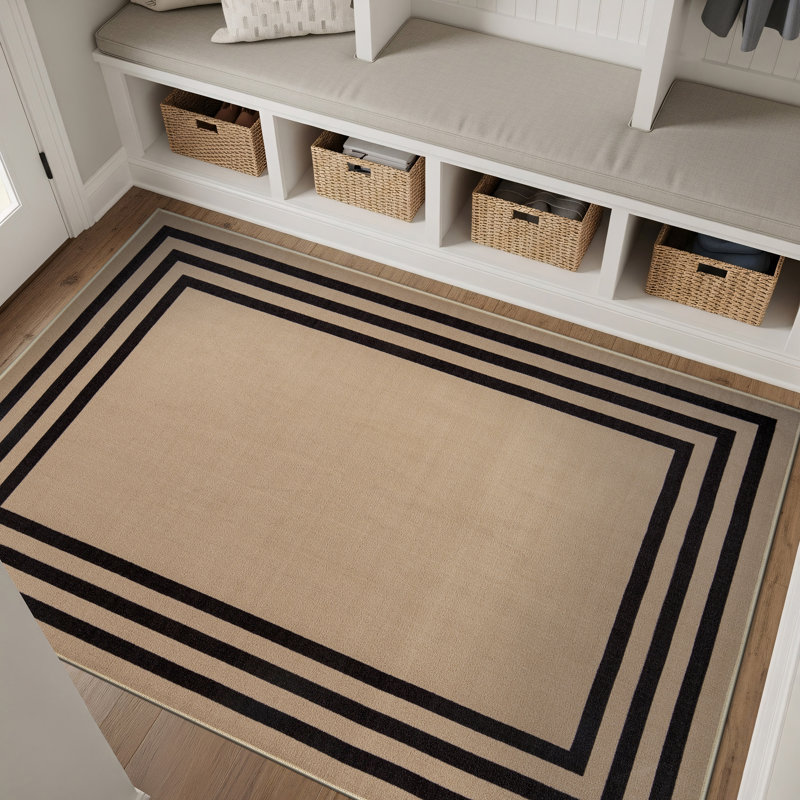 Tapis d'intérieur tissé à la machine Bolk, Cream, 3' 3" x 5'