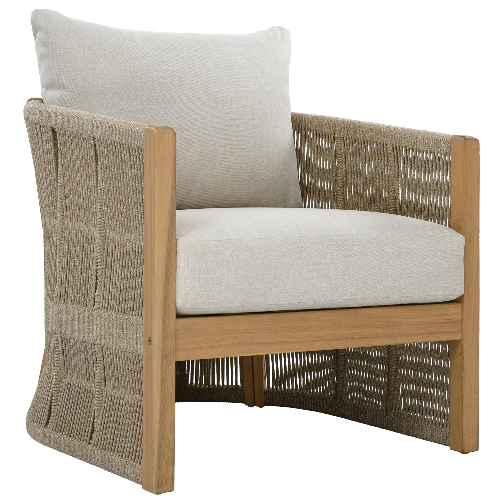 Azariya Acacia Patio Lounge Chair, Taupe