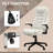 Polyester Blend Executive Chair with Headrest-124745845