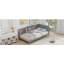 Twin Size Wood Daybed/Sofa Bed, Grey-129933893