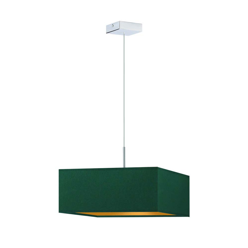 Gissella 3 - Light Single Pendant, Green, Silver/White