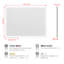 Grand miroir de salle de bain de 48 po x 36 po à fixation murale à DEL, fonction de brouillard imperméable, interrupteur tactile avec lumières réglables-418745702