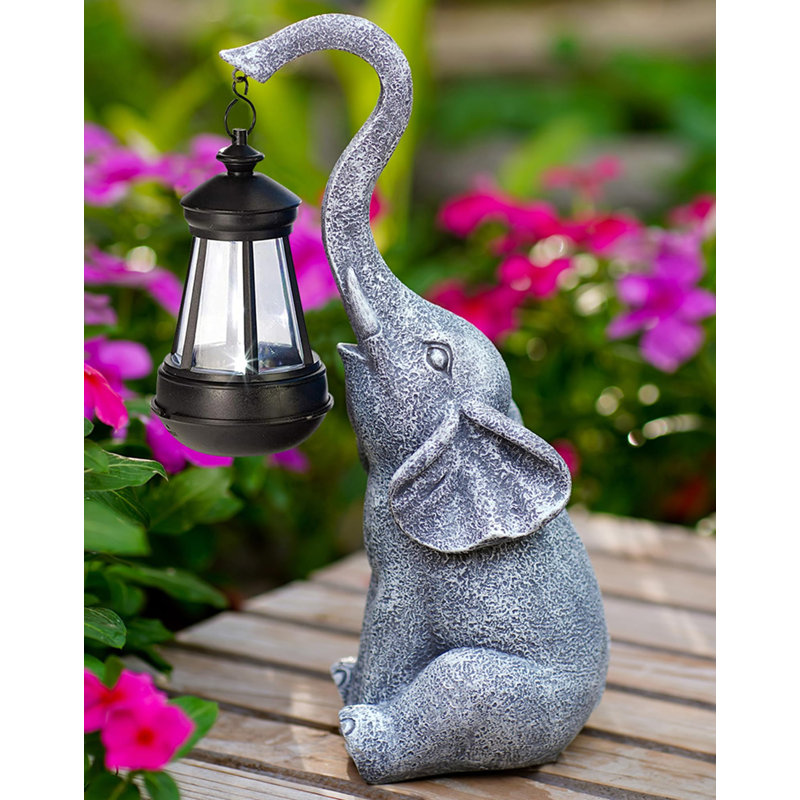 Statue d'éléphant pour décoration de jardin avec attrait cadeau