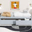 Lit simple gris, bois d'hévéa massif, 2 tiroirs, roulettes de rangement pour accessoires et vêtements, mobilier peu encombrant-1784007356