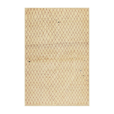 Tapis beige/brun contemporain