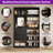 Closet System with Drawers, Mirrors and Hanging Rods-852815919
