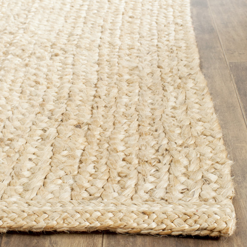 Silsden Solid Colour Hand Woven Area Rug, Rectangle 122 x 183 cm
