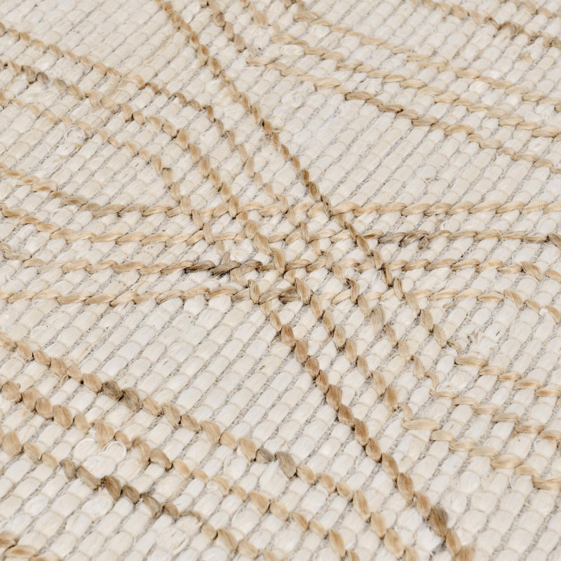 Tustin Abstract Area Rug in Ivory, Runner 2'6" x 8'