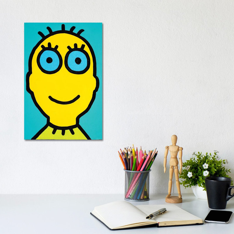 Ike Noodle I by Billy The Artist - Print on Canvas, 20.32 cm H x 30.48 cm W, Wrapped Canvas