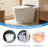 Tankless Modern Luxury Electric Toilet – Smart Toilet with Built‑in Bidet, Heated Seat, Warm Water Wash, Foot Sensor Operation, Air Dryer & LED Display-129879618