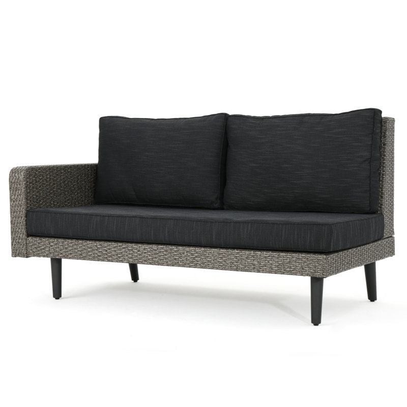 Ensemble de canapé Tahiti - Accoudoir droit - Gris, Ensemble de canapé d'extérieur