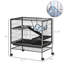 Cage à 3 niveaux pour petits animaux, cage à furet, grande cage à chinchilla