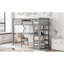 Lit mezzanine simple avec tablettes de rangement-738027888-738027889