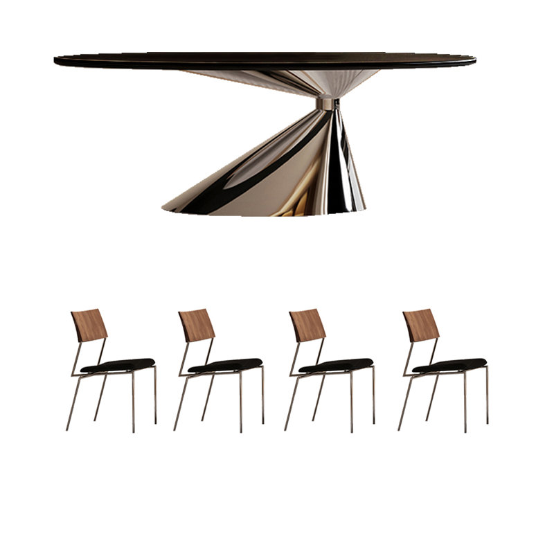 Table et chaises Art Rock, H 29,5 po x L 55,1 po x l 31,4 po