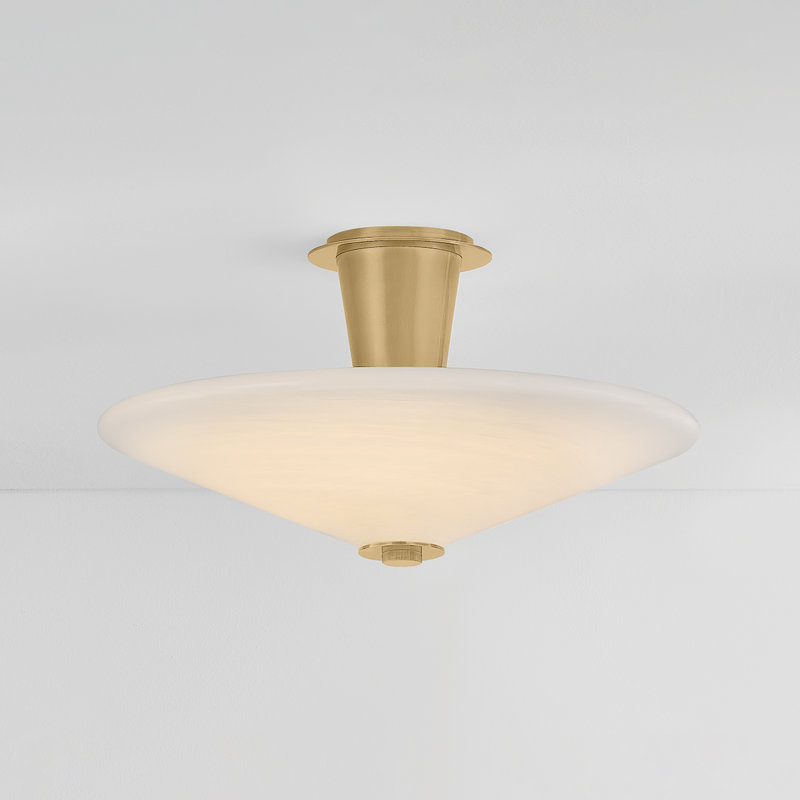 Cologne Flush Mount in Vintage Brass