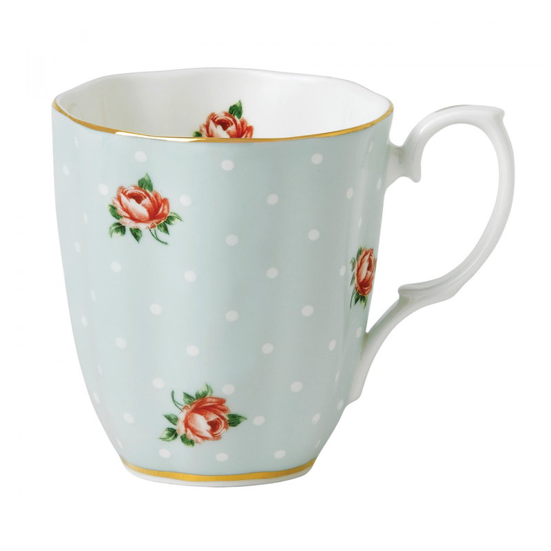 Royal Albert Polka Rose Vintage Mug Bone China
