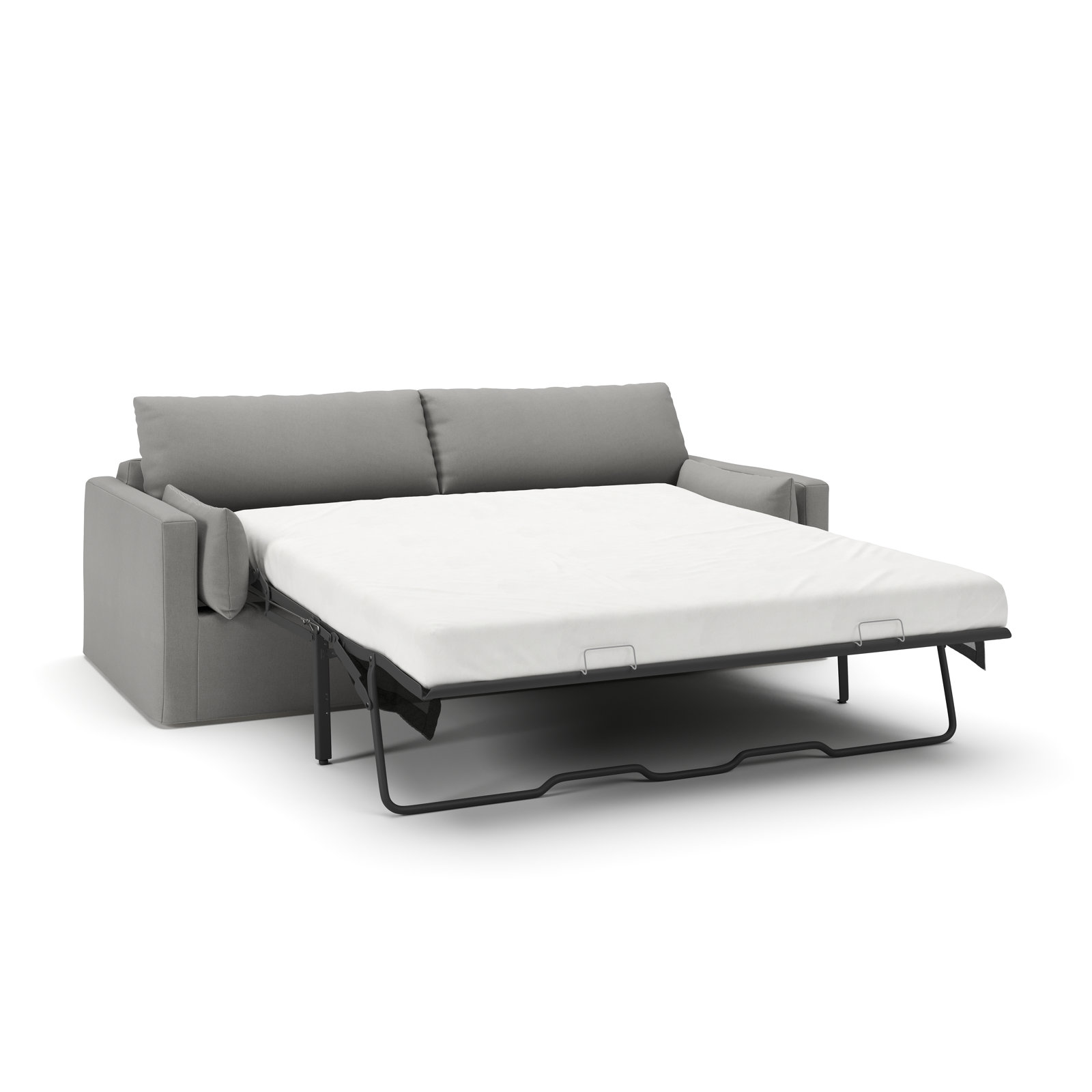 Luna 96'' Sofa, Bayou Light Gray Canvas