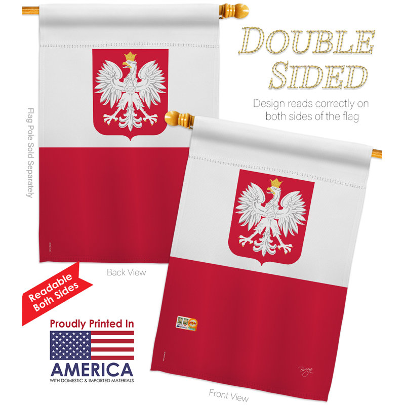 Ensemble de drapeaux en polyester 40 x 28 po Trinx