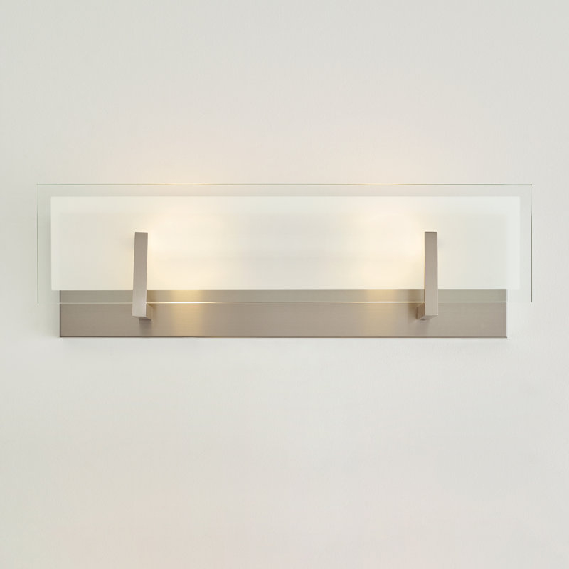 Syll - Light LED Vanity Light, Brushed Nickel, No Bulb Included, 2-Light