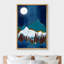 Soleil, chaîne de montagnes, paysage abstrait, illustrations, rustique-100707808-100707809