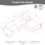 Canapé d'angle modulaire Tonic 103 po en polyester avec pouf et 4 rangements dissimulés, canapé infonuagique 3 places avec assise profonde, combinaison flexible, montage sans outils pour le salon-2001488996
