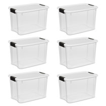 Iris Ohyama Weathertight Multi Purpose Storage Box 26.5 Quart, 3 Pack