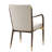 Blondell Modern Glam Iron Upholstered Dining Arm Chair with Toothpick Back Design-837633165
