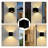Aluminum Led Wall Sconces, Modern Black Square Waterproof Wall Light Up Down Lighting For Indoor & Outdoor Use 