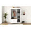 Garde-robe 2 tiroirs 3 portes blanc