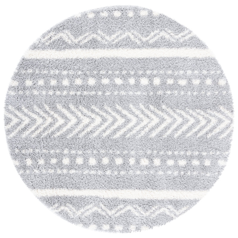 Jacen Shag Performance Southwestern Rug, Round 6'7"