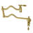 Kingston Brass Tudor Two-Handle 1-Hole Wall Mount Pot Filler Faucet-50385965