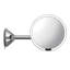 Simplehuman 8" Round Wall Mount Sensor Makeup Mirror, 5X Magnification, Hard-Wired, Stainless Steel-957255241