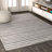 Phares Stripe Gray/Cream Rug-72019091