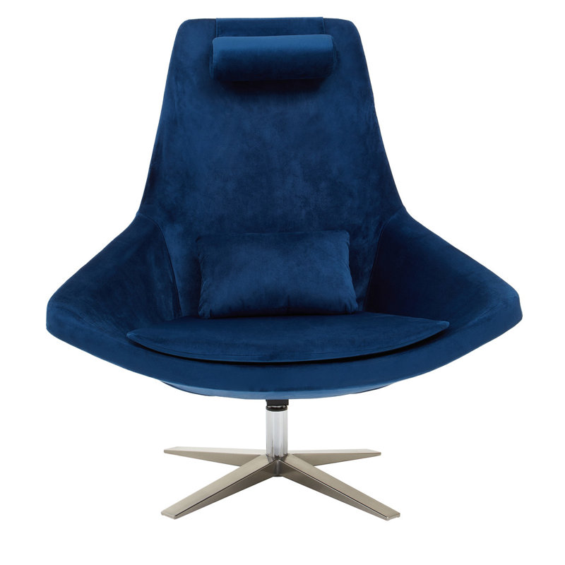 Oberlin Upholstered Accent Chair, Navy