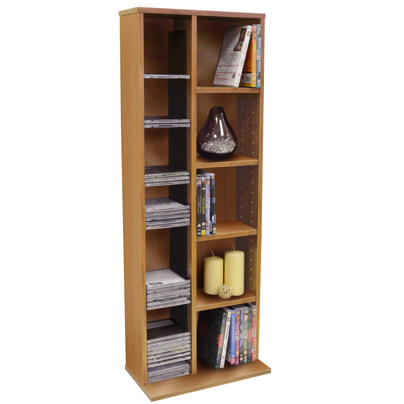 113cm H Media Shelves, Beech
